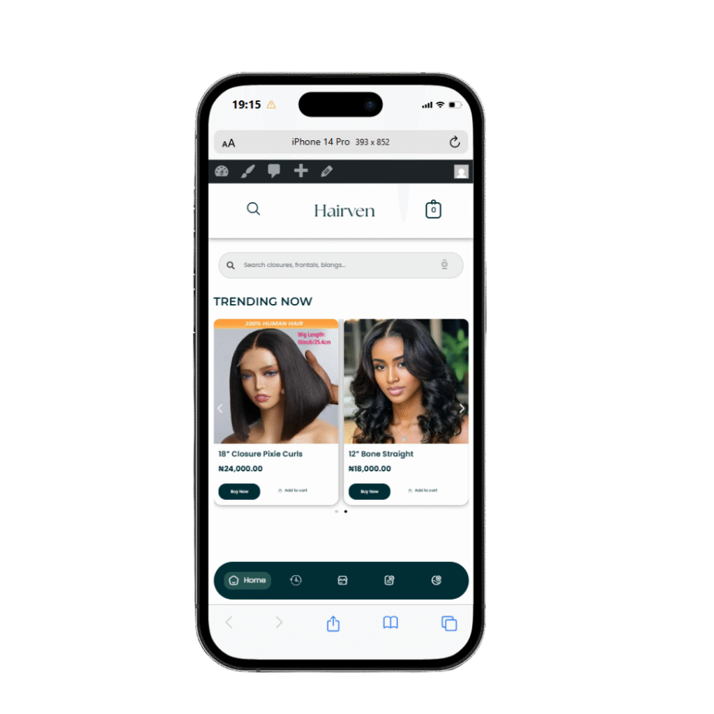 Hairlet WooCommerce store built from Figma by a skilled WordPress developer