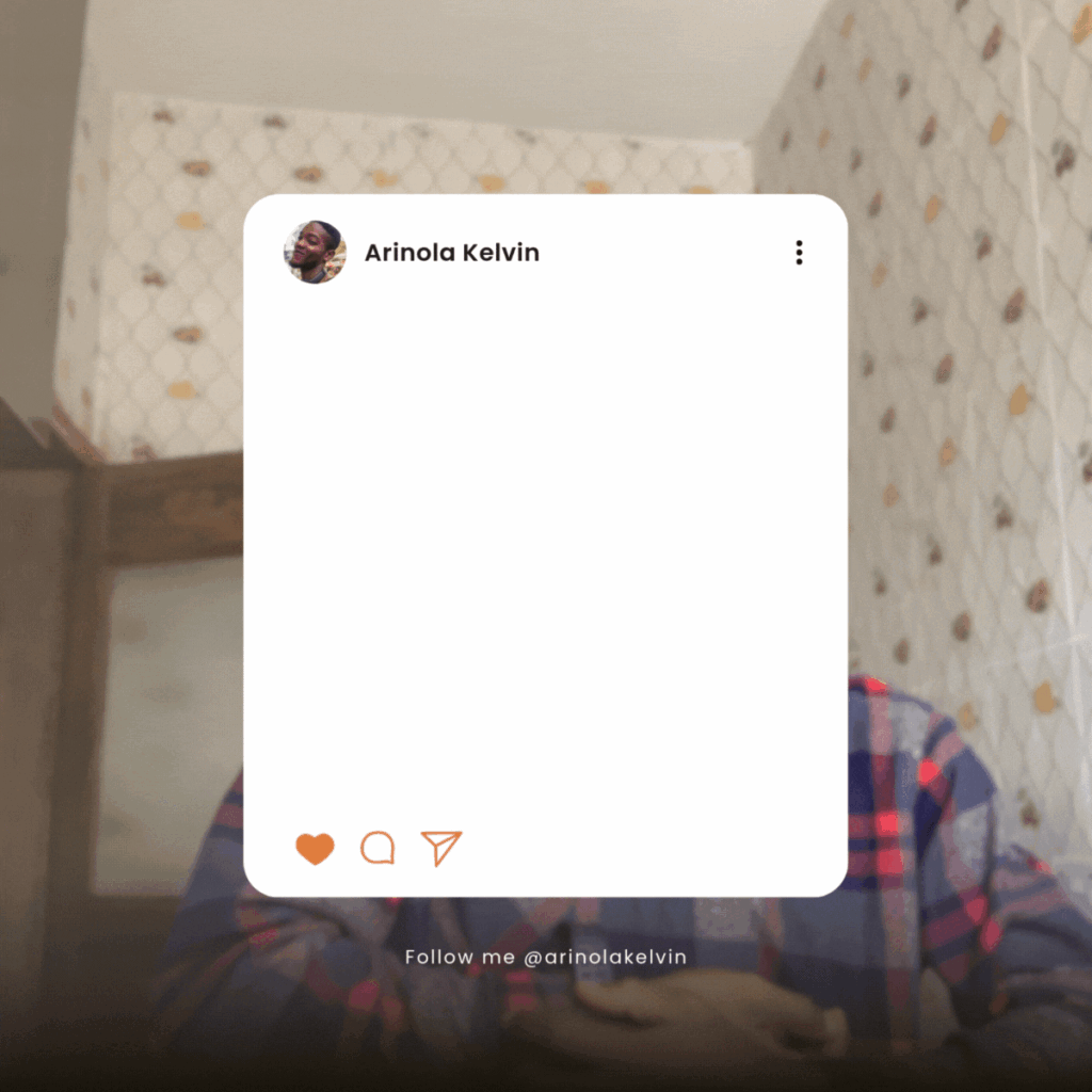 Arinola kelvin social media account
